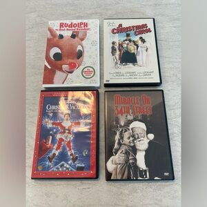 Set of 4 Classic Holiday DVDs